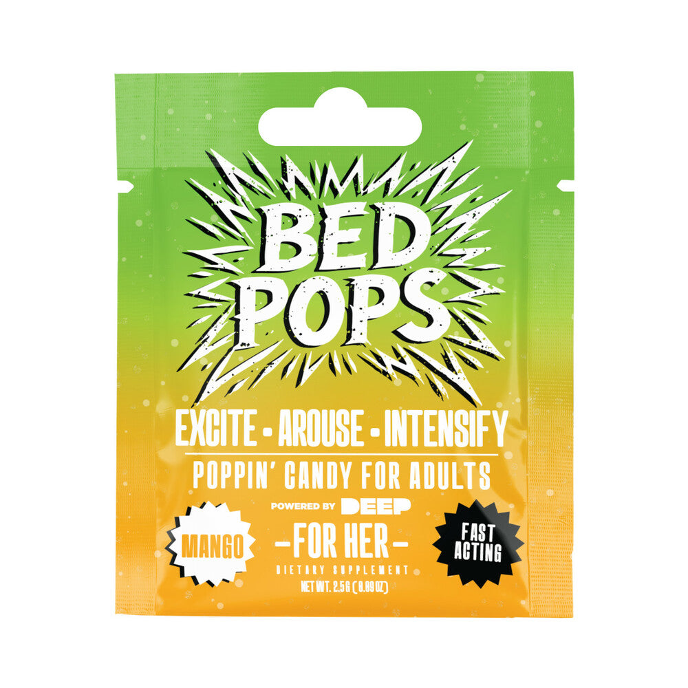 Doc Johnson Bed Pops For Her Popping Candy – Mango Flavor 24-Pack