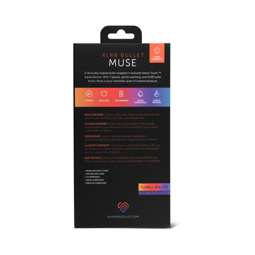 Nu Sensuelle Muse XLR8 Bullet with Heat – Blue