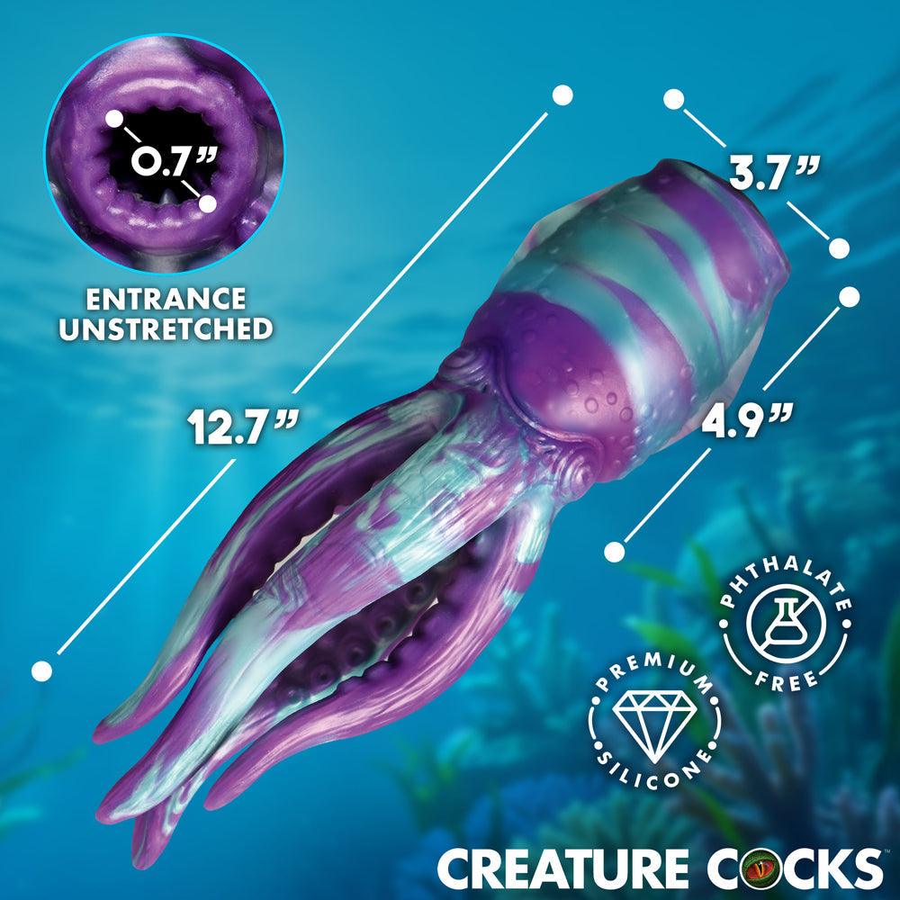 Creature Cocks Tentacle Silicone Masturbator – Teal/Purple