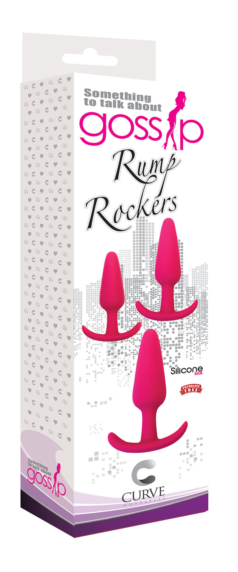 Gossip Rump Rockers 3-Piece Anal Plug Trainer Set – Magenta