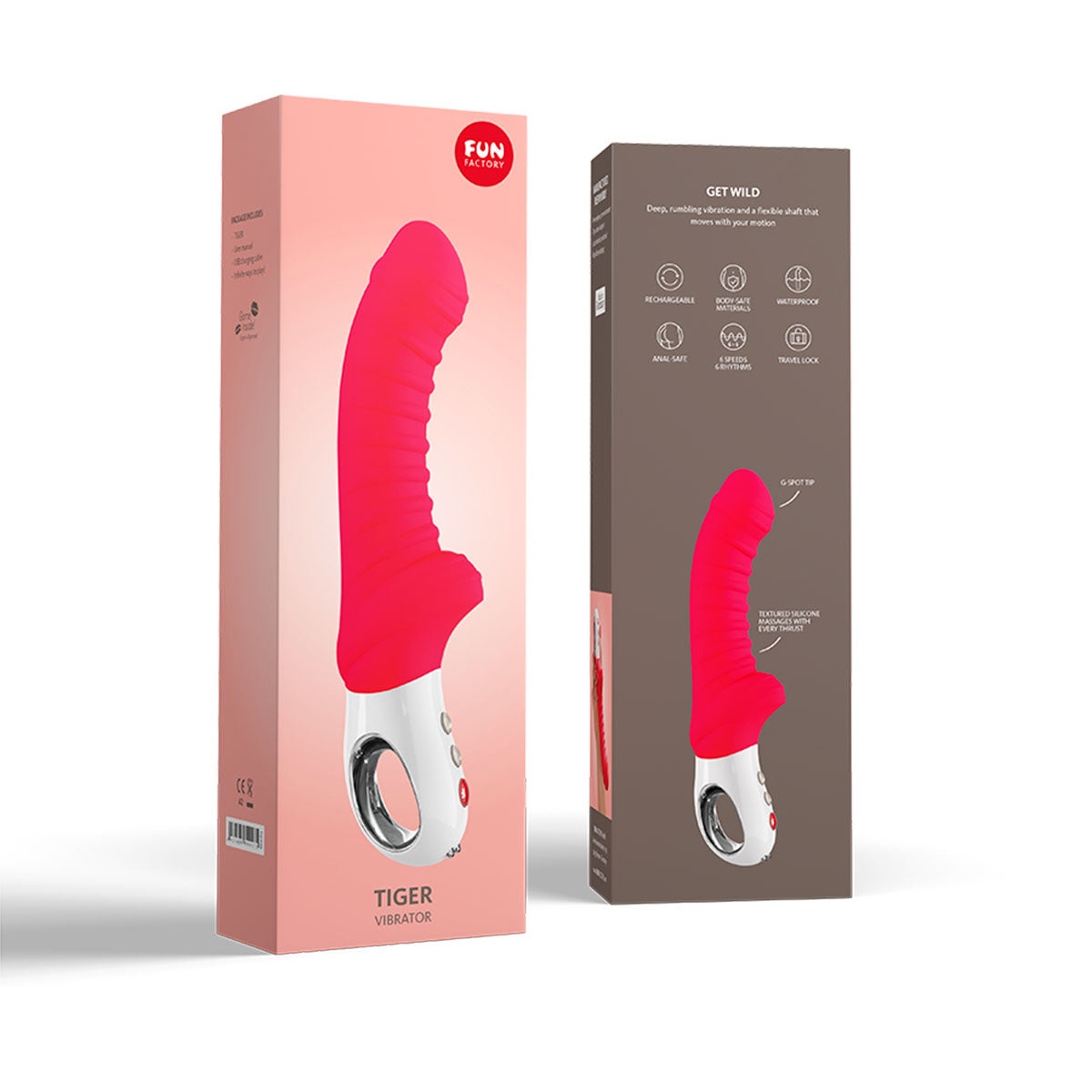 Fun Factory Tiger Vibrator – G-Spot Massage – India Red