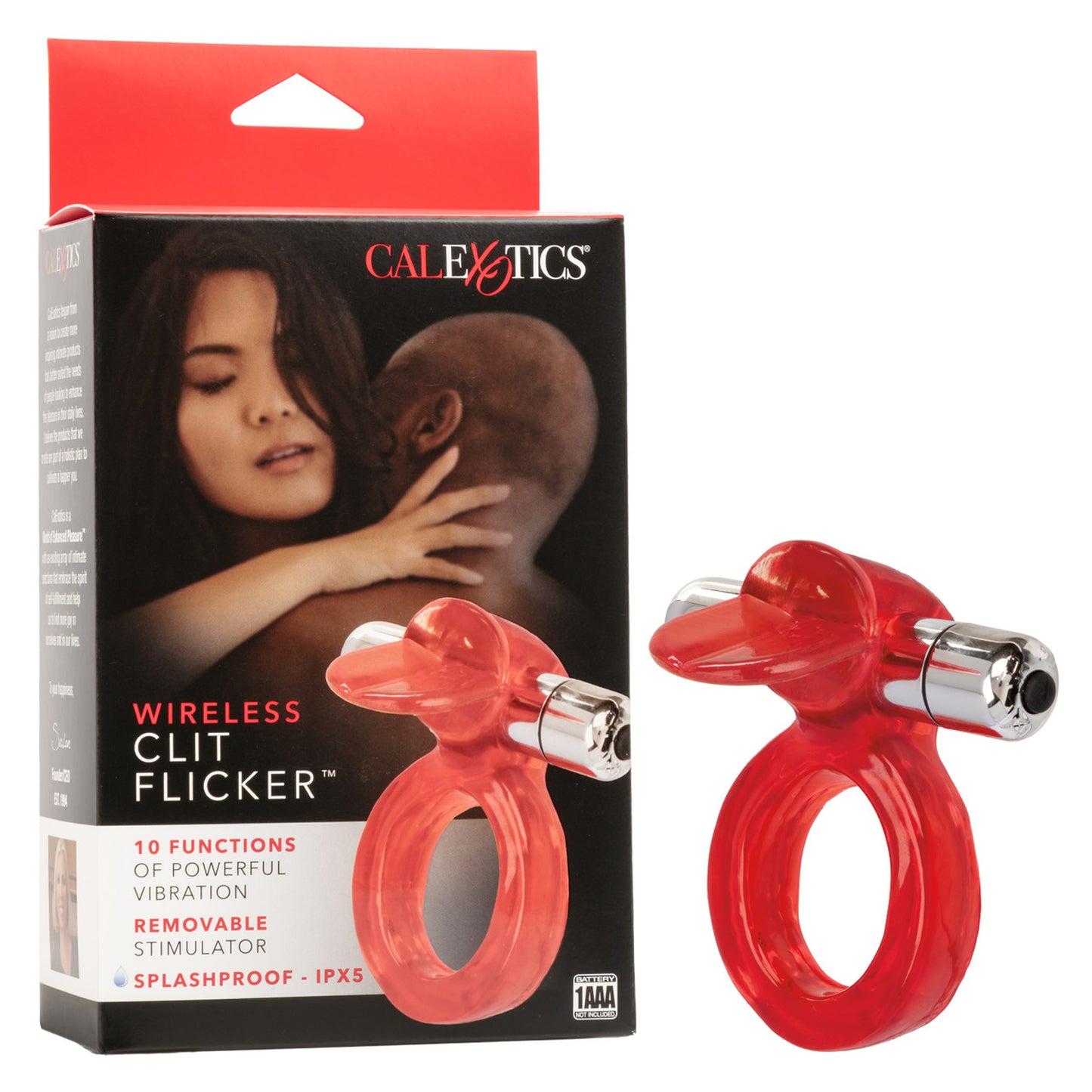 CalExotics Wireless Clit Flicker – Red Vibrating Erection Enhancer