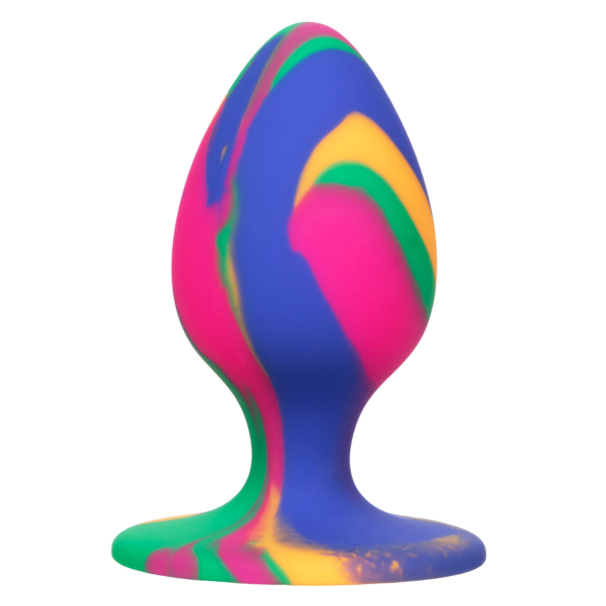 CalExotics Cheeky Medium Tie-Dye Plug with Suction Cup Base - Multi