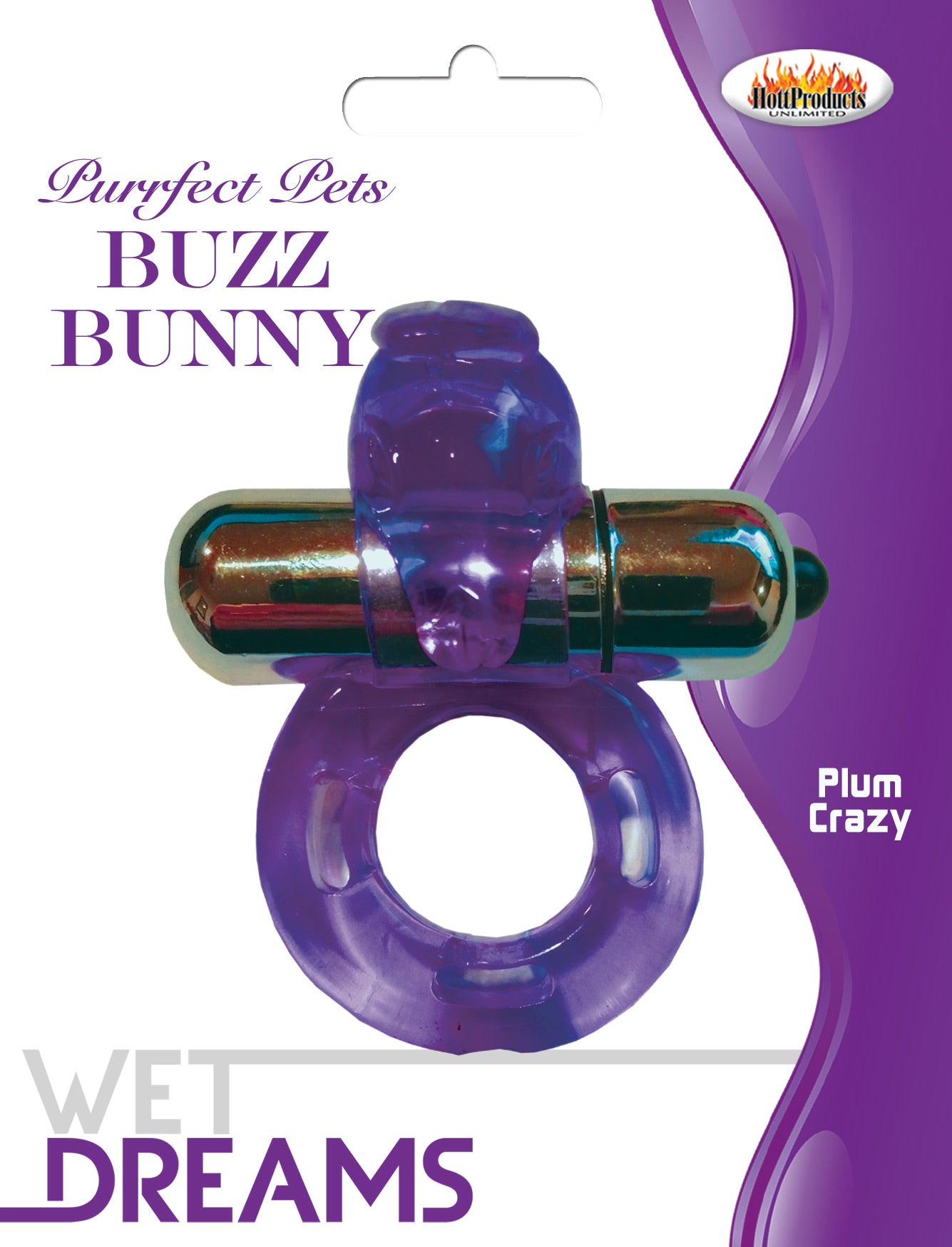 Purrfect Pet Buzz Bunny - Purple Pleasure Ring with Vibrating Bullet