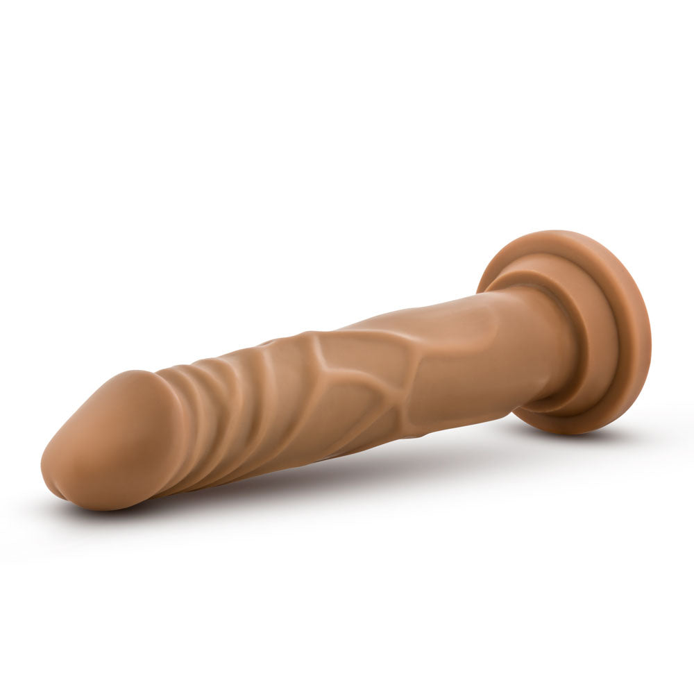 Dr. Skin Realistic Cock - Basic 7.5 Inch Dildo with Suction Cup - Mocha