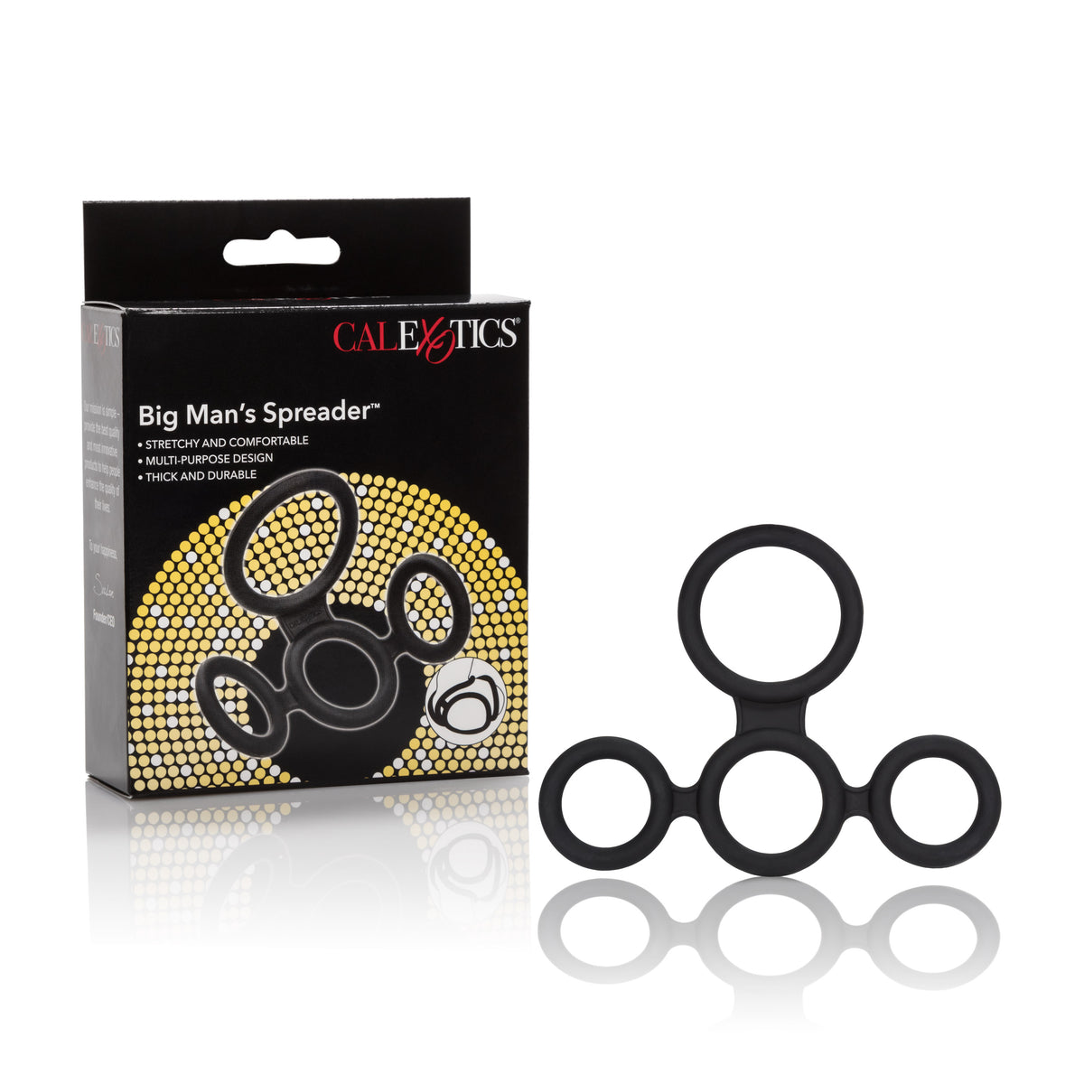 CalExotics Big Man's Spreader – Four-Point Erection Enhancement System – Black