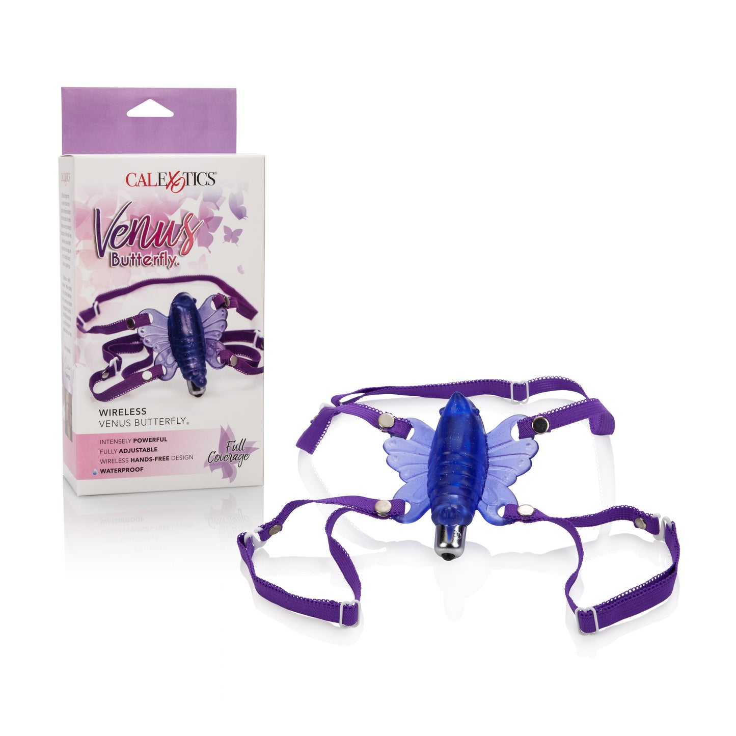 CalExotics Wireless Venus Butterfly Wearable Stimulator - Purple - Waterproof