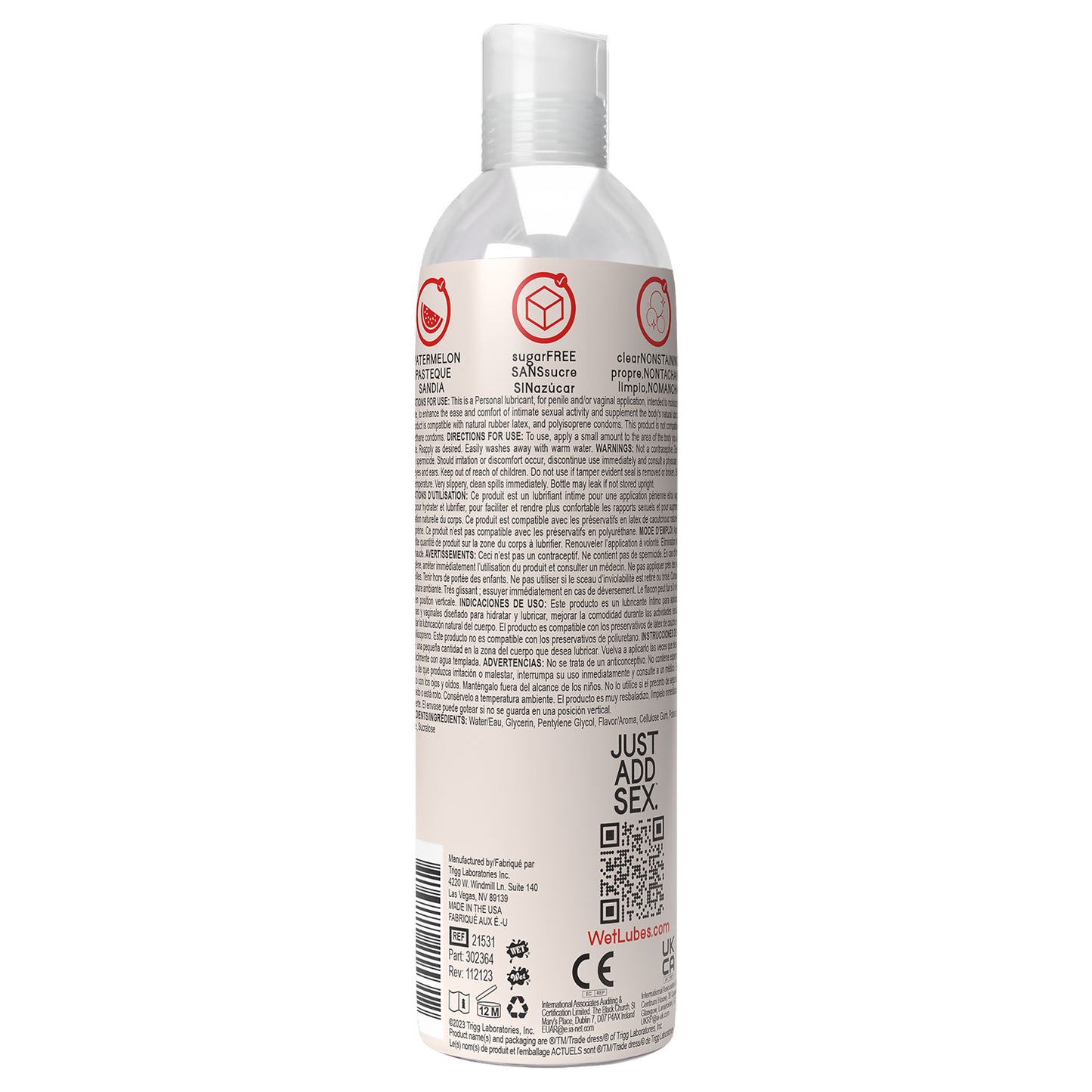 Wet Delicious Oral Play Watermelon Water-Based Flavored Lubricant 4 Oz