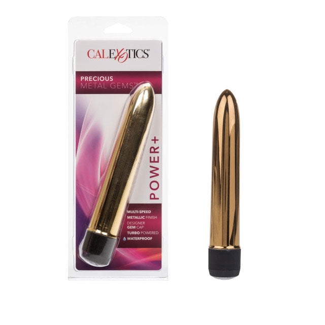 CalExotics Precious Metal Gems Multi-Speed Vibrating Massager – Gold