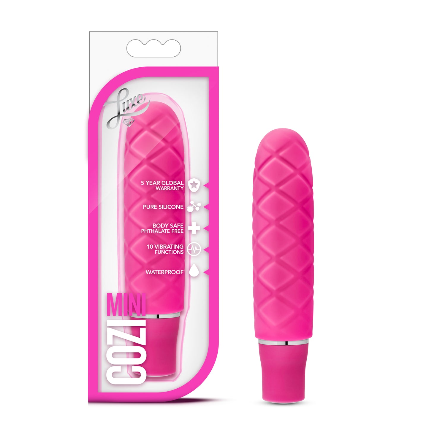 Blush Cozi Mini Vibrating Silicone Toy - Fuchsia