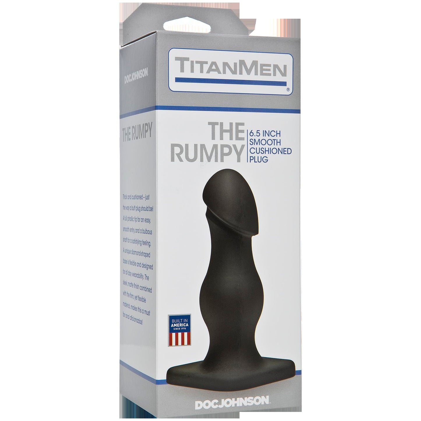 Titanmen the Rumpy Butt Plug – Phthalate Free, Black