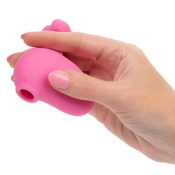 CalExotics First Time Rechargeable Suck and Play - Multi-Function Handheld Massager - Pink