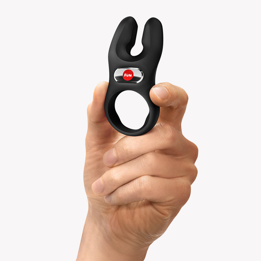 Fun Factory Ns Classic Vibrating Cock Ring - Black - Multi-Function with Clitoral Stimulation