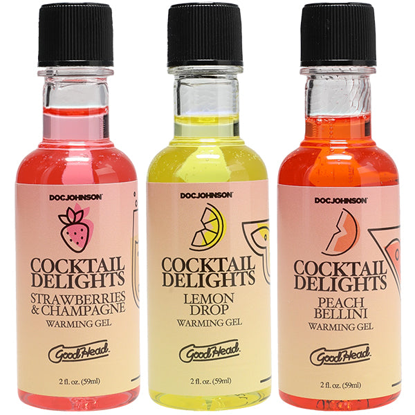 Goodhead Cocktail Delights 3 Pack – Peach Bellini, Strawberries Champagne, Lemon Drop
