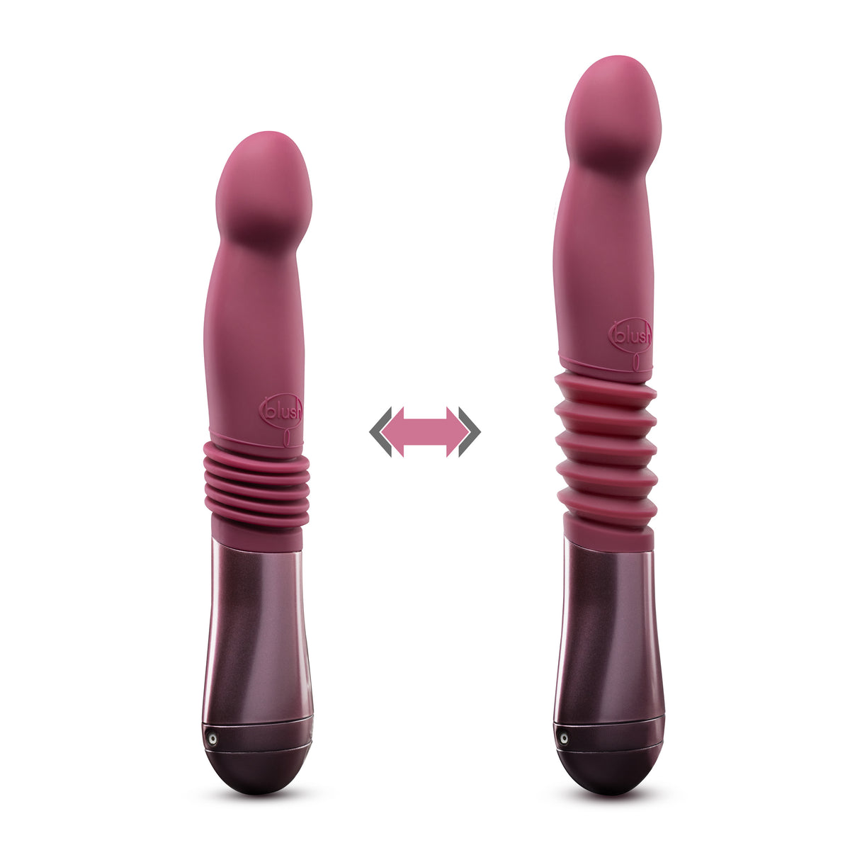 Temptasia Trixie Thrusting Dildo - Wine - G-Spot Stimulation