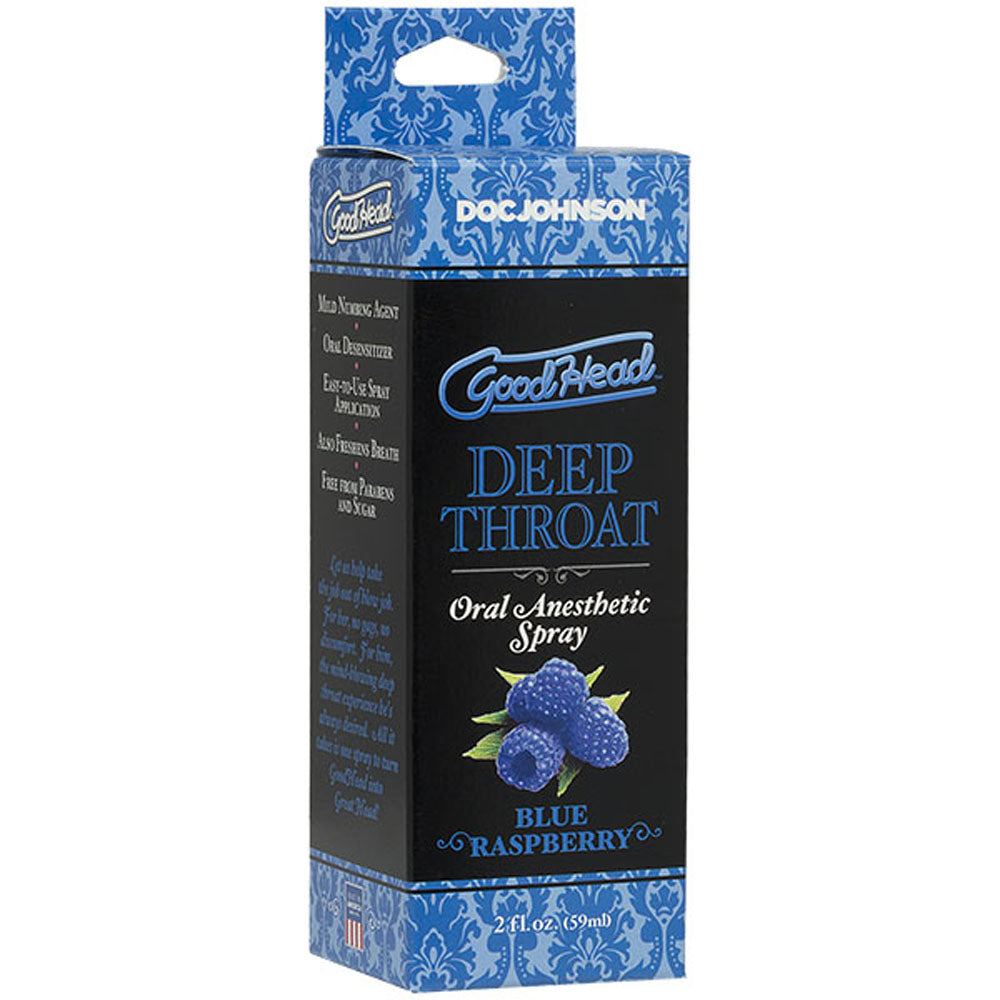 Goodhead Deep Throat Spray – Blue Raspberry Flavor