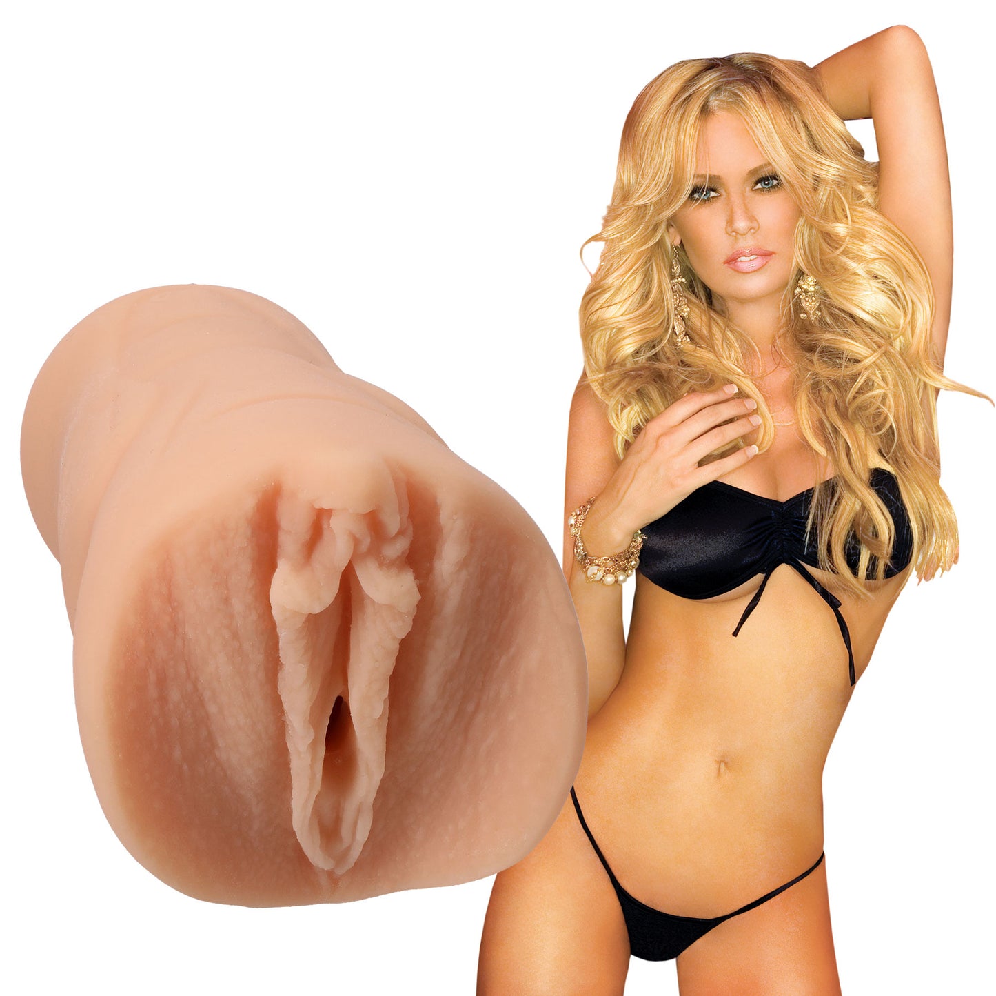 Doc Johnson Jenna Jameson Ultraskyn Pocket Pussy - Realistic Design - Phthalate-Free