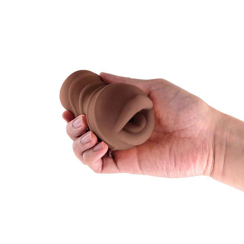 NS Novelties Pocket Pals Mouth Stroker - Realistic - Brown