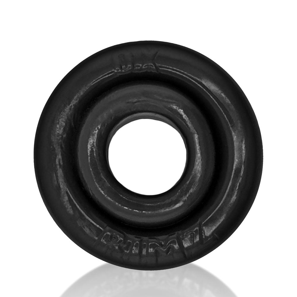Oxballs Rimz Single Ring Cockring - Black - Soft Grip for Comfort