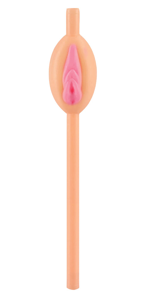 Hott Products Sexy Pussy Straws - 8 pcs - Beige