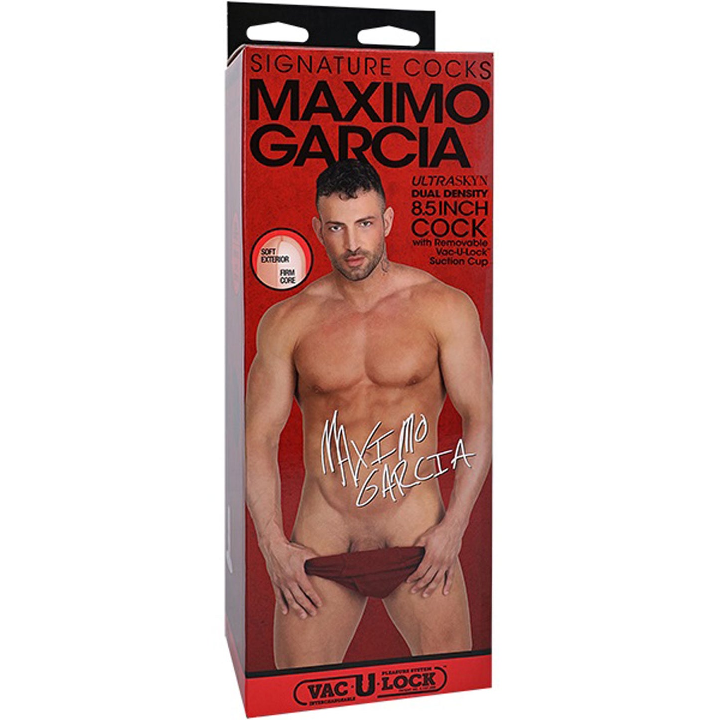 Doc Johnson Maximo Garcia 8.5" Realistic Cock with Suction Cup - Tan