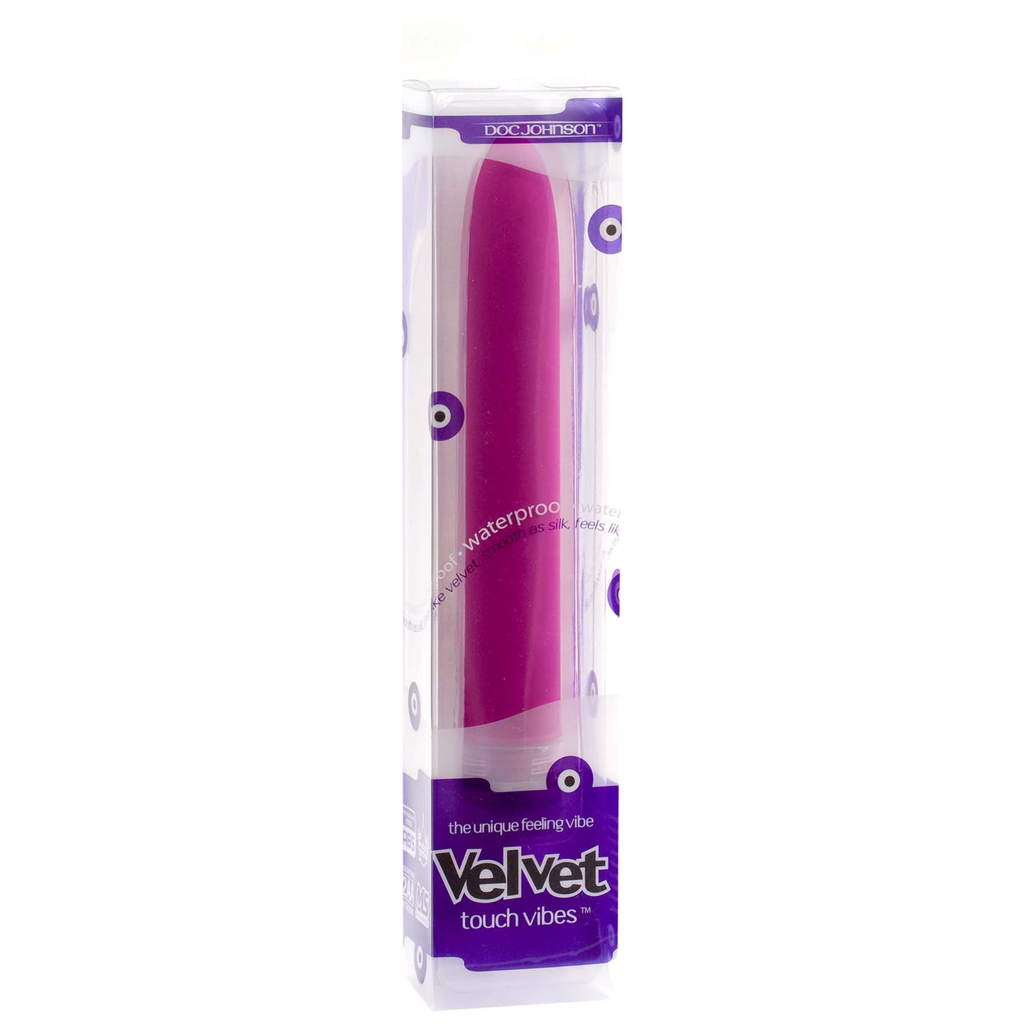 Doc Johnson Velvet Touch Vibes - Multi-Speed Waterproof Vibrator - Magenta