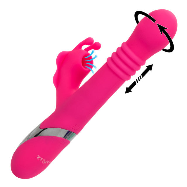CalExotics Enchanted Kissing Butterfly Dual Stimulator – Pink