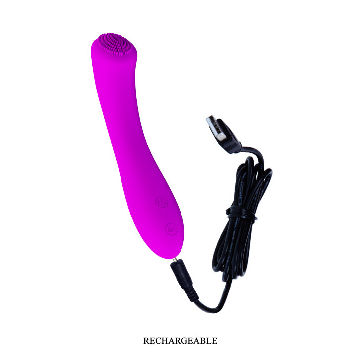 Pretty Love Len Rechargeable Wand - Multi-Function G-Spot Massager - Purple
