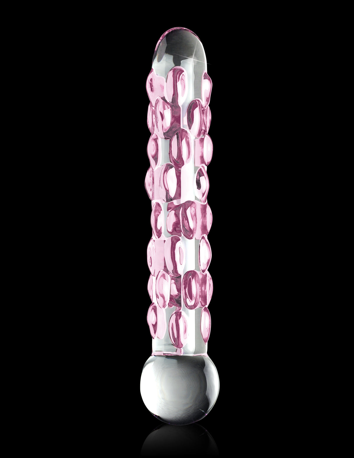 Pipedream Icicles No. 7 Glass Massager – Clear/Pink
