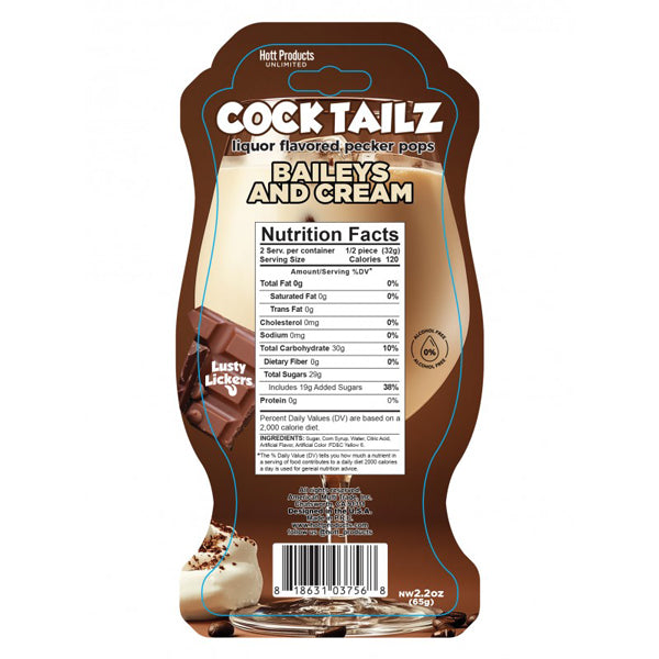 Cocktailz Baileys and Cream Pecker Pop – Chocolate Flavored Party Favor