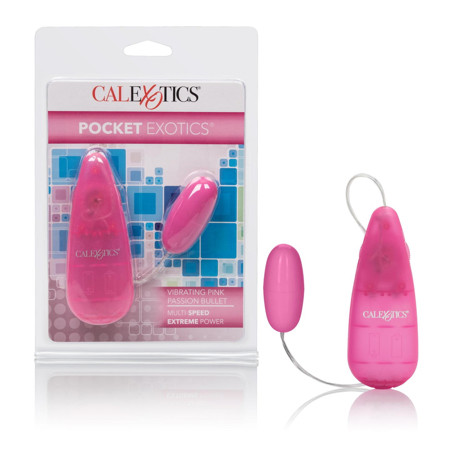 CalExotics Pocket Exotics Bullet Vibrator – Pink – Multi-Speed