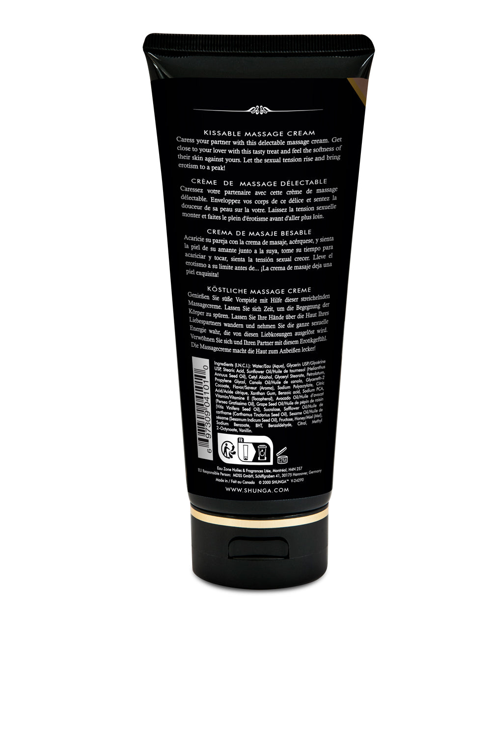 Kissable Massage Cream - Intoxicating Chocolate - 7 Fl. Oz. / 200 ml