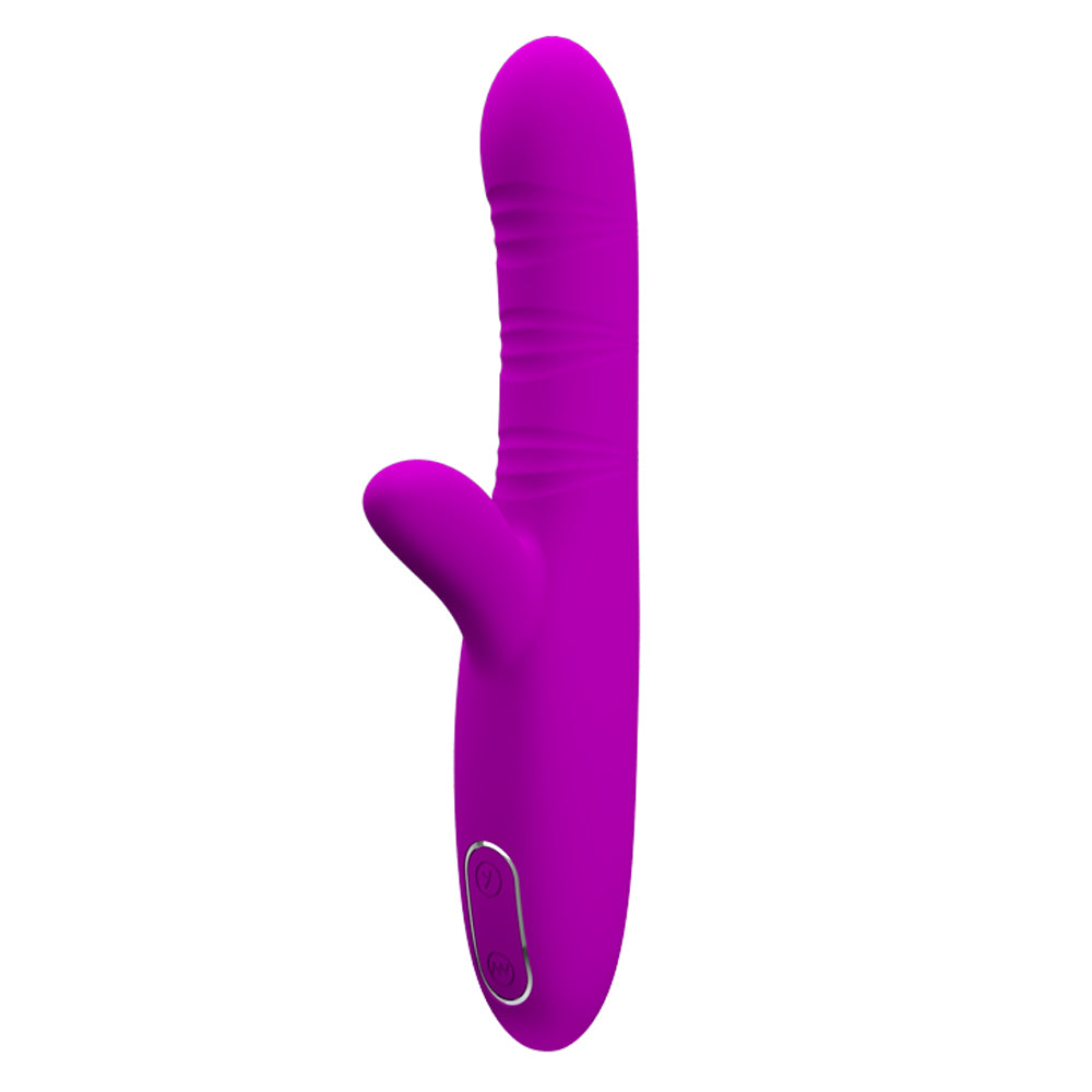 Pretty Love Angelique Come Hither G-Spot Vibrator with Clitoral Stimulator – Fuchsia