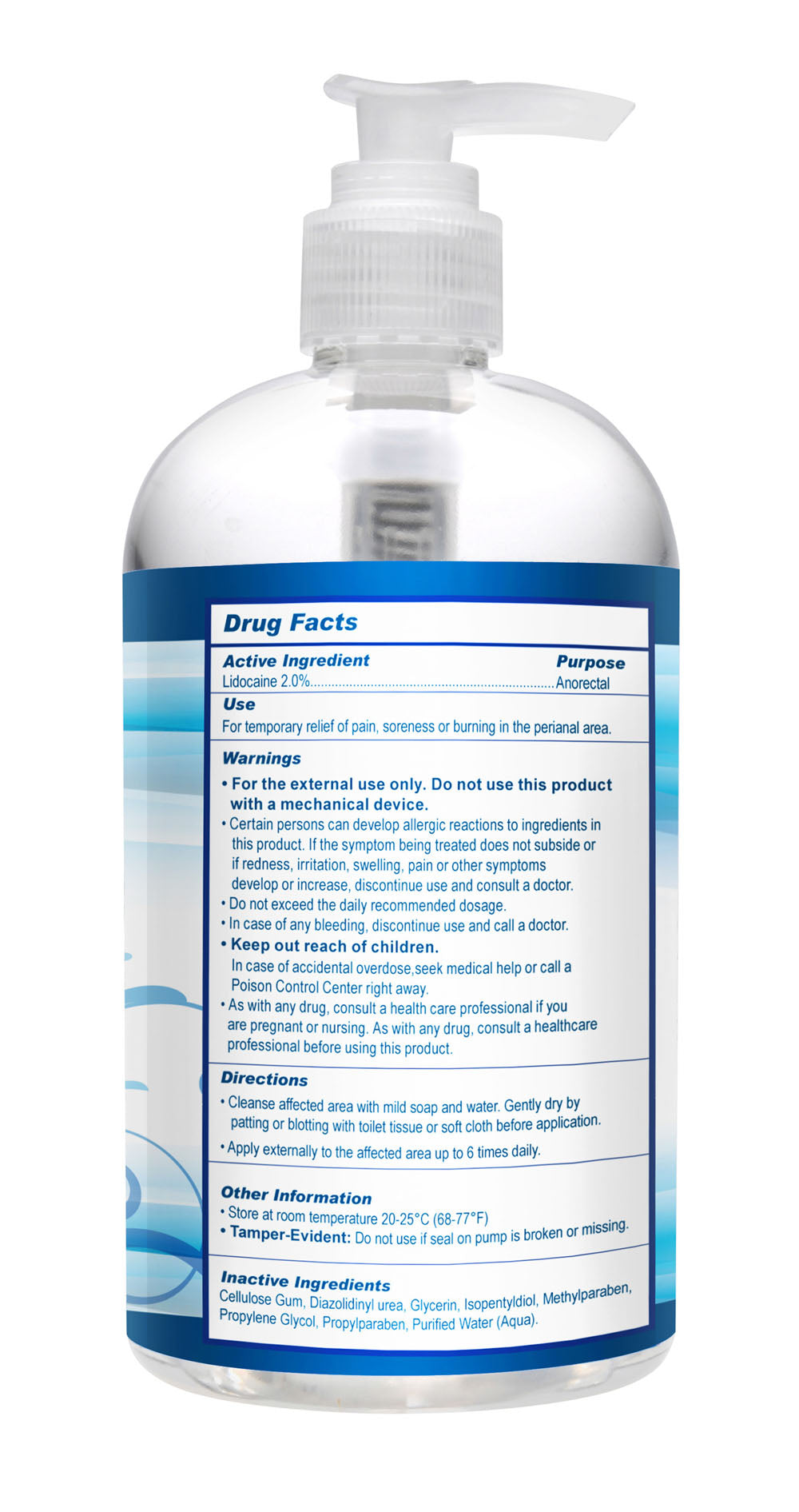 XR Brands Relax Desensitizing Anal Lubricant - 17 Oz