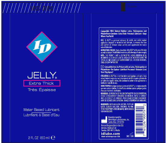 ID Jelly Extra Thick Water Based Lubricant 2 Oz - Thick Personal Lubricant