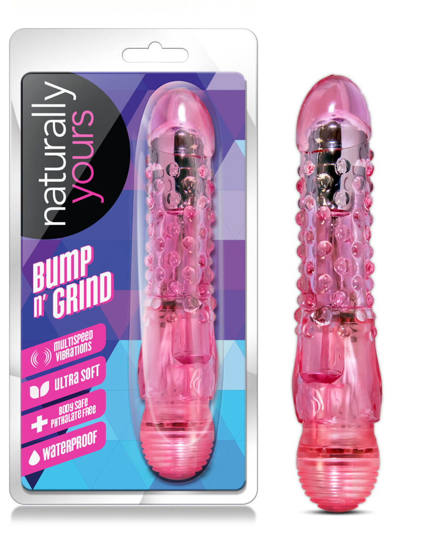 Blush Bump N Grind Vibrator – Pink – Multi-Speed Waterproof