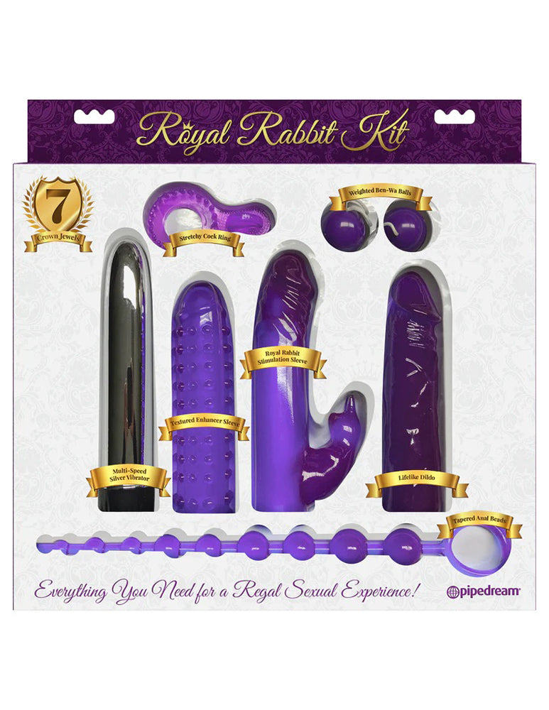 Pipedream Royal Rabbit Kit – Purple – Multi-Function Adult Toy Set