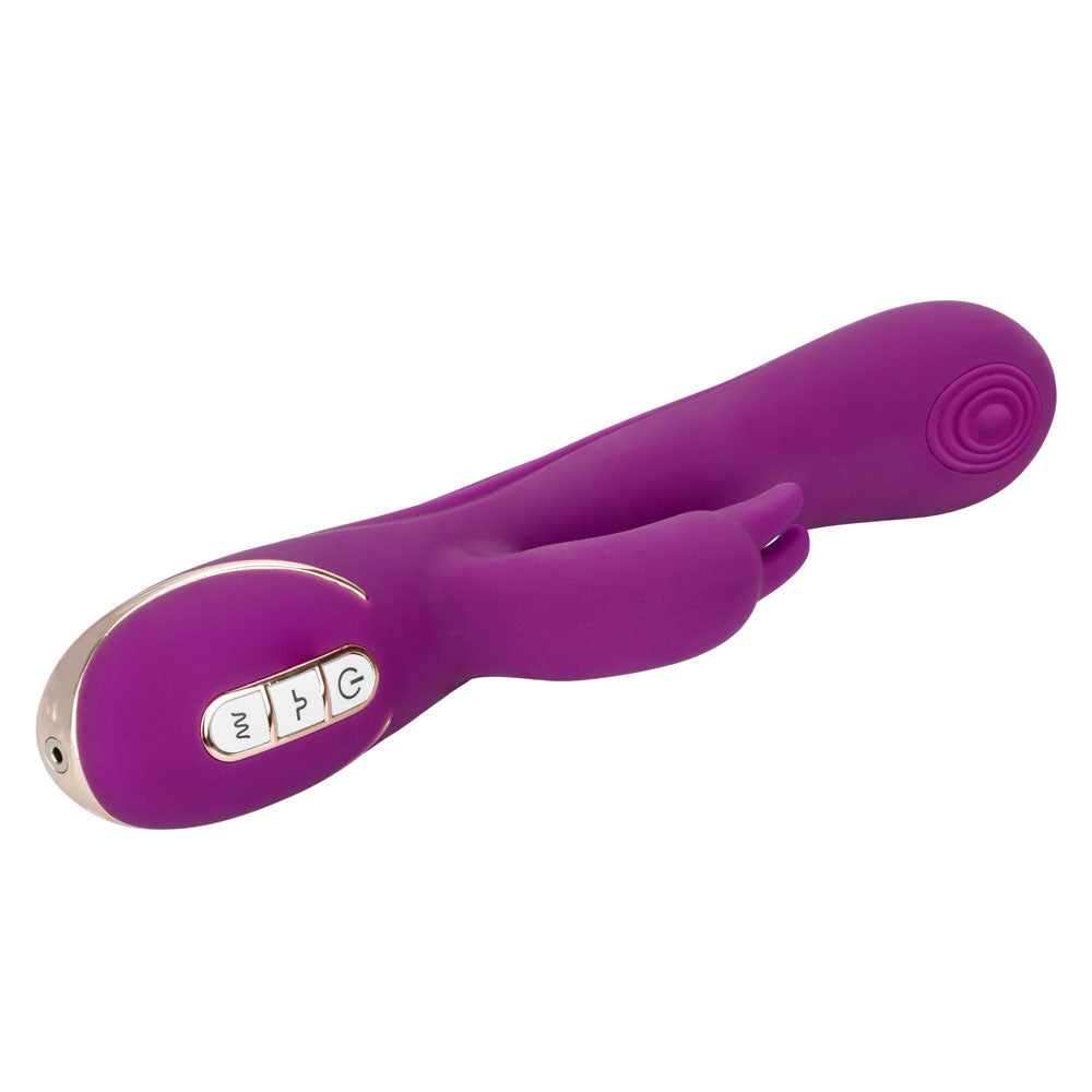 CalExotics Jack Rabbit Signature Silicone Thumping Rabbit Vibrator - Purple