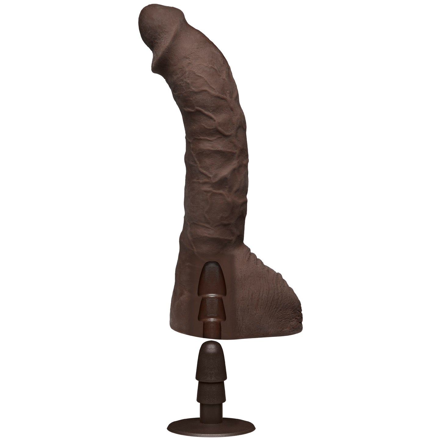 Doc Johnson Prince Yahshua Ultraskyn 10.5 Inch Cock with Suction Cup – Brown