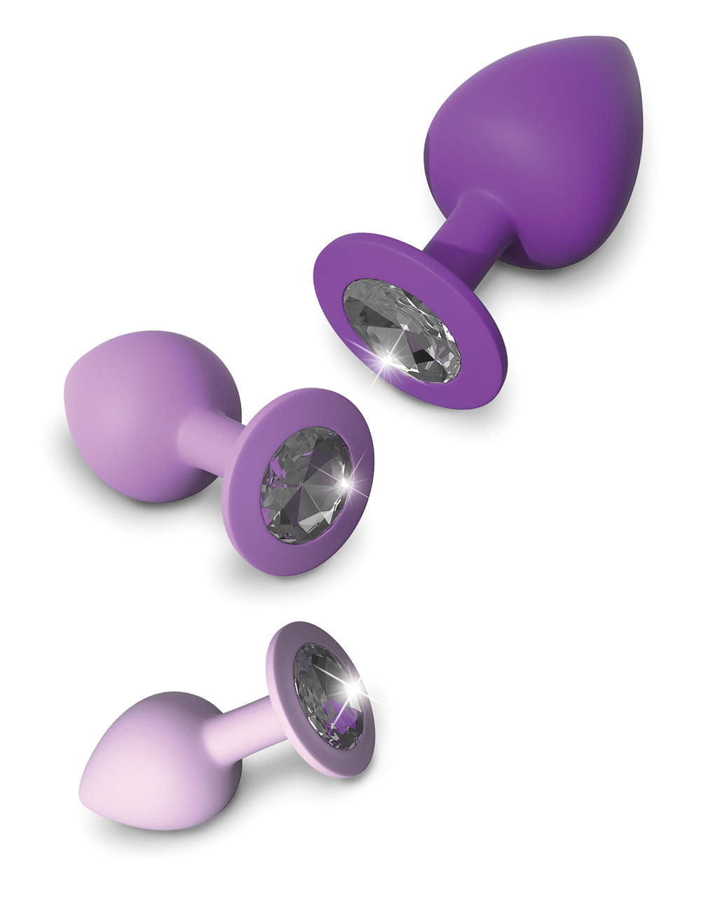 Fantasy for Her Her Little Gems Trainer Set – Purple – 3 Sizes for Anal Training