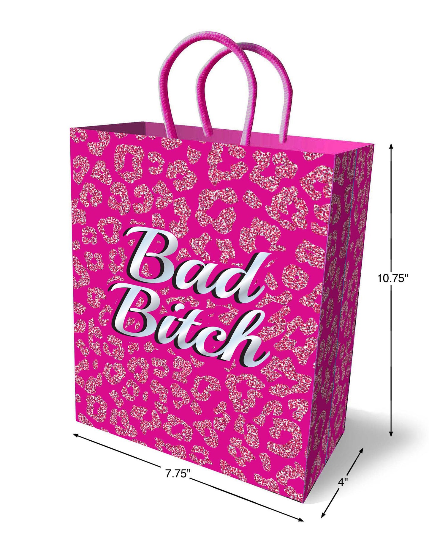 Little Genie Bad Bitch Gift Bag - Pink - 10-inch Sturdy Gift Bag