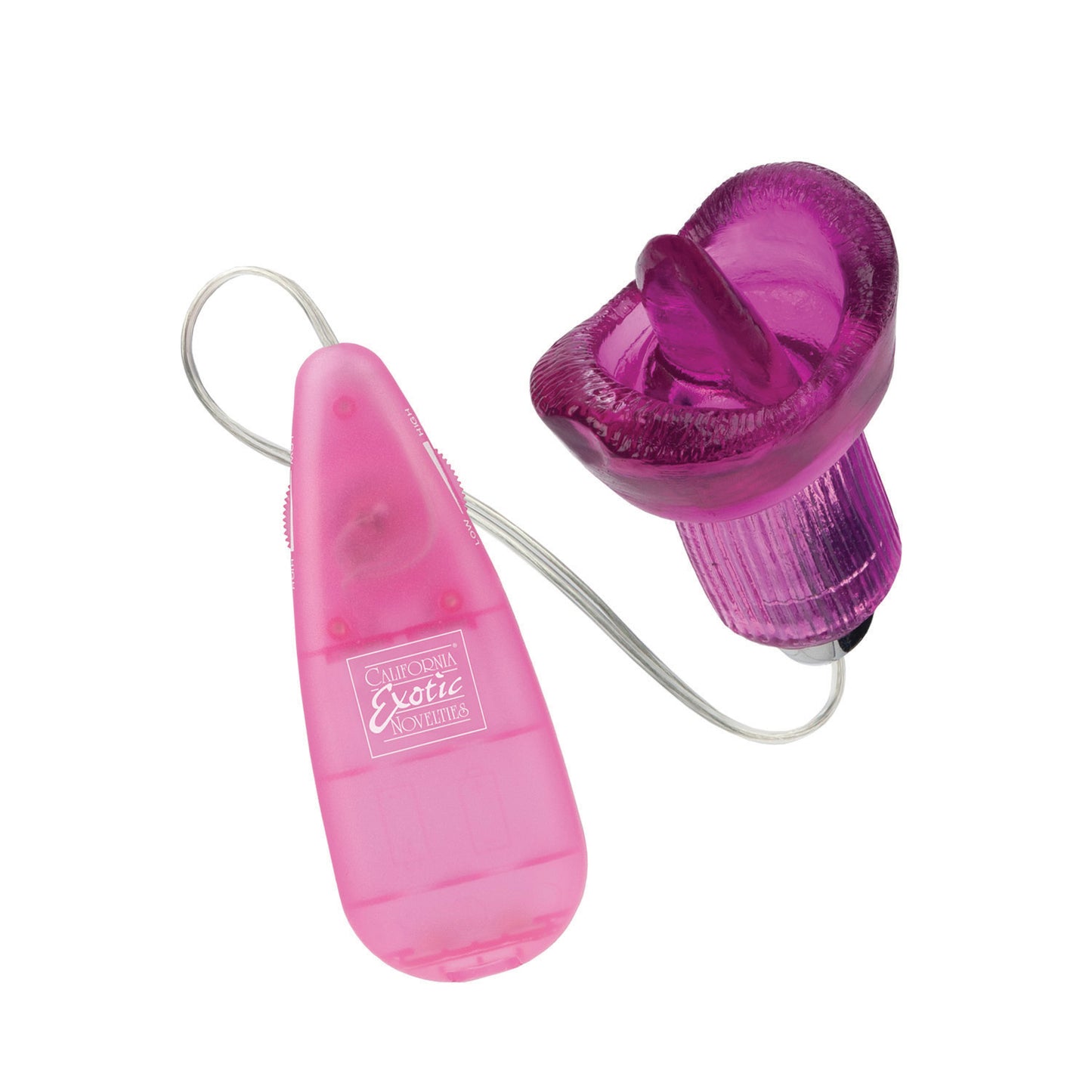 CalExotics Clit Kisser Soft Vibrating Mouth with Tongue – Pink