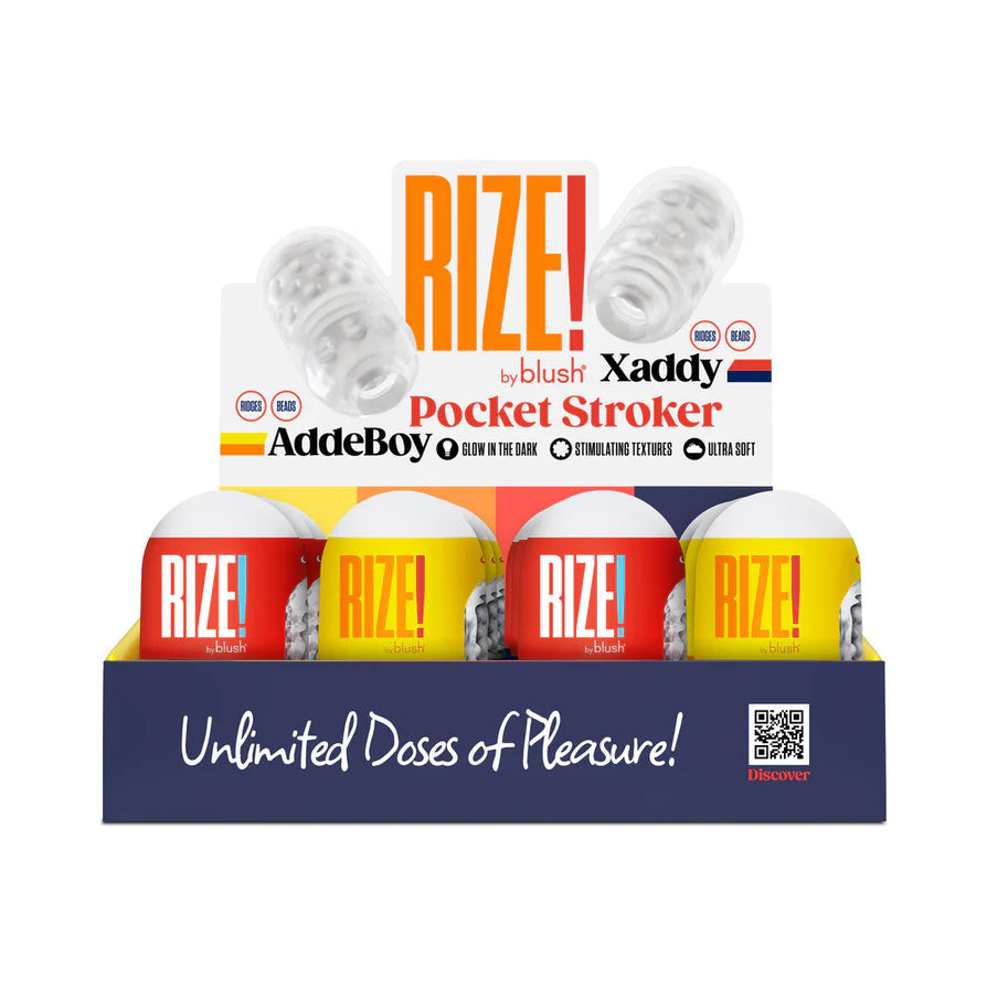 Rize The Pill Mini Stroker - 12 Pack Display