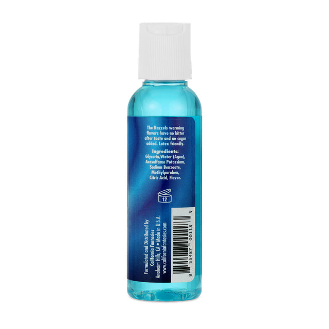 California Fantasies Razzels Warming Lubricant - Tropical Teeze - 2 Oz. Bottle