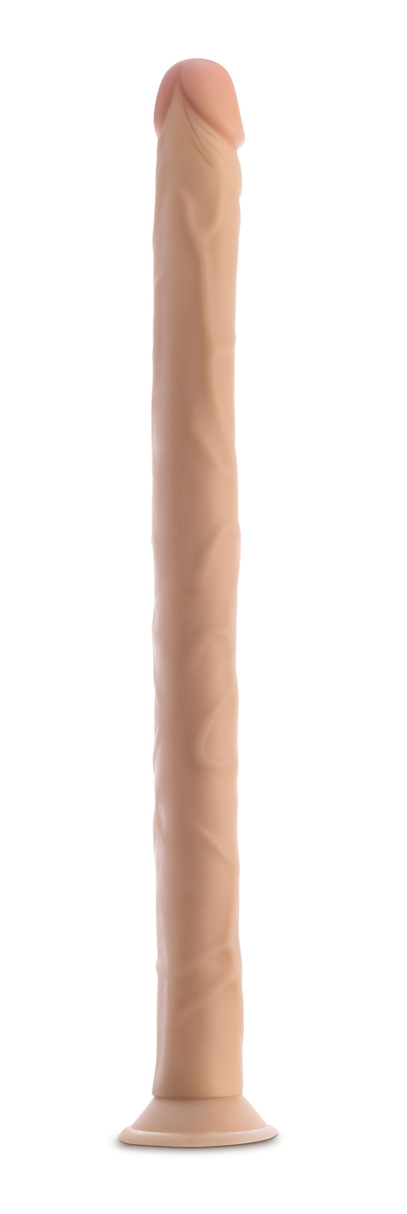 Dr. Skin 19 Inch Dildo - Realistic Beige Toy with Suction Cup Base