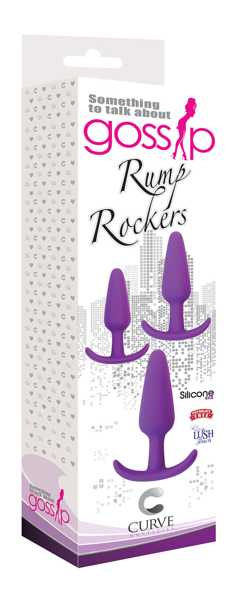 Gossip Rump Rockers - 3 Piece Anal Plug Trainer Set - Purple