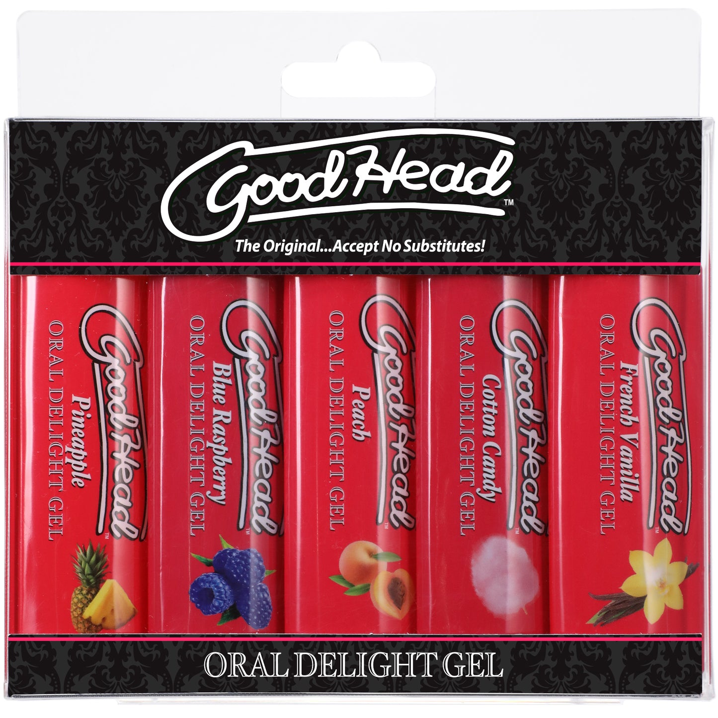 Doc Johnson Goodhead Oral Delight Gel 5-Pack - Variety Flavors