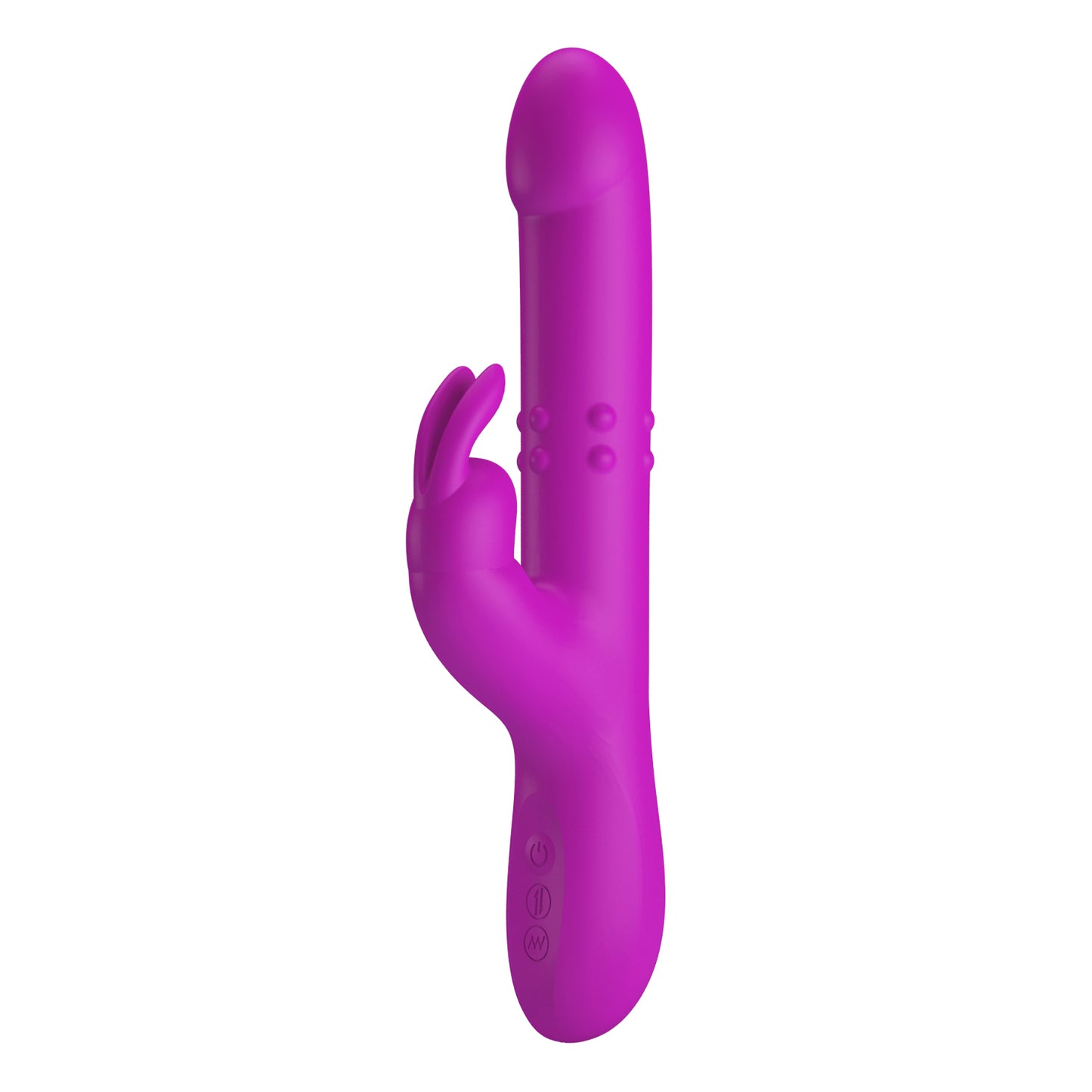 Pretty Love Reese Rabbit Vibrator with Thrusting and Rotation – Purple