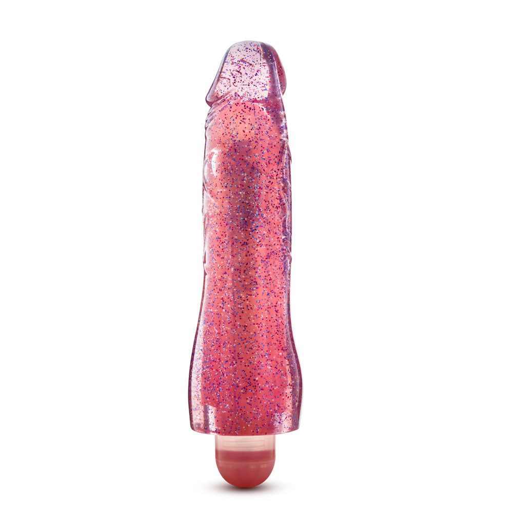Glow Dicks Molly Glitter Vibrator - Multi-Speed G-Spot Vibrator - Pink