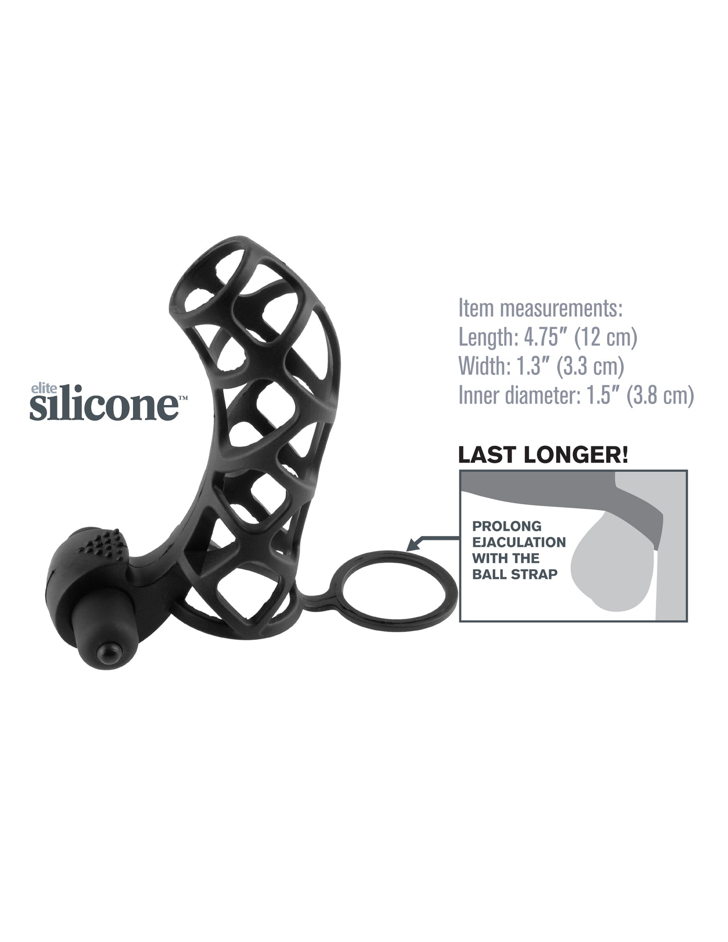 Pipedream Fantasy X-Tensions Extreme Silicone Power Cage - Black